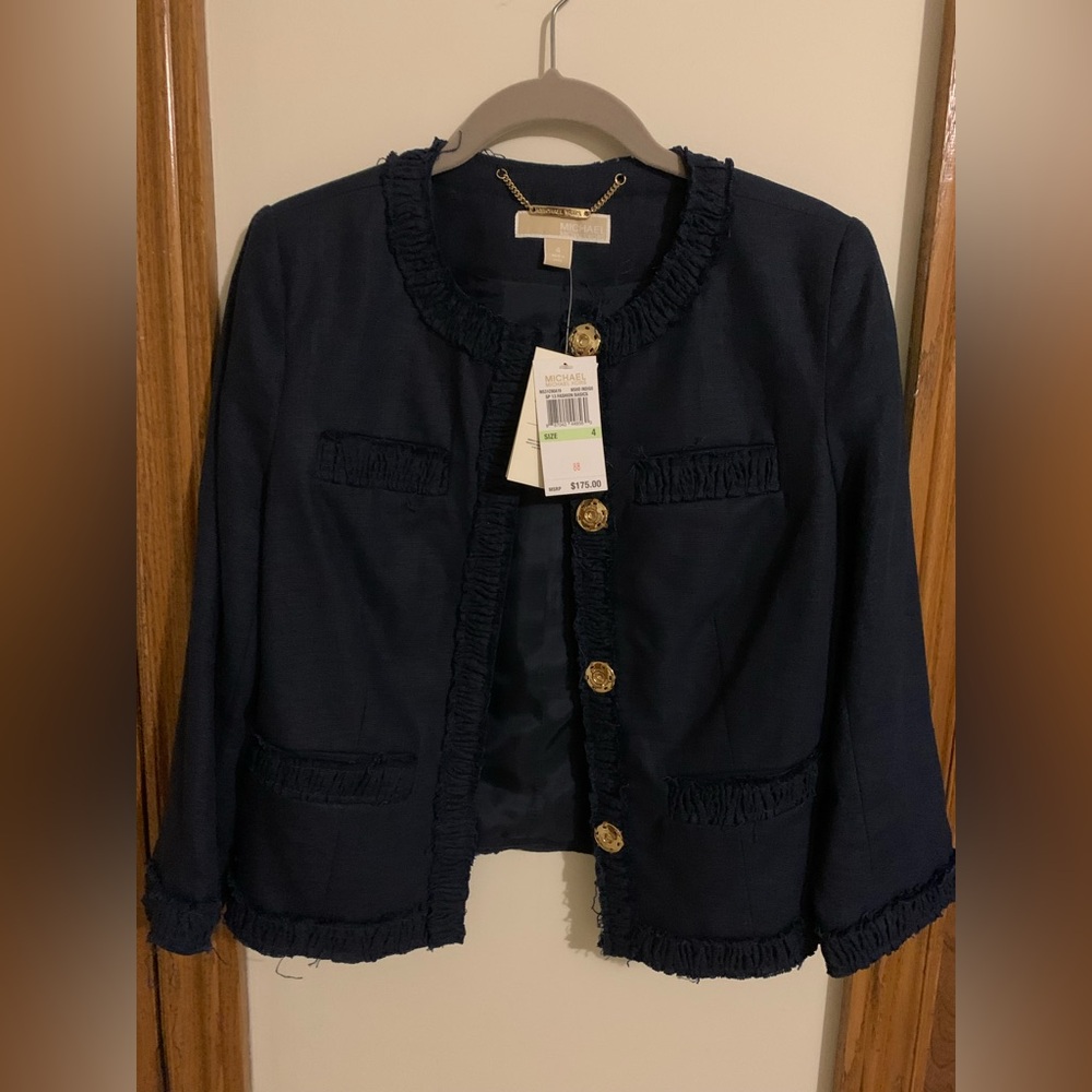 Blue linen blazer - Michael Kors